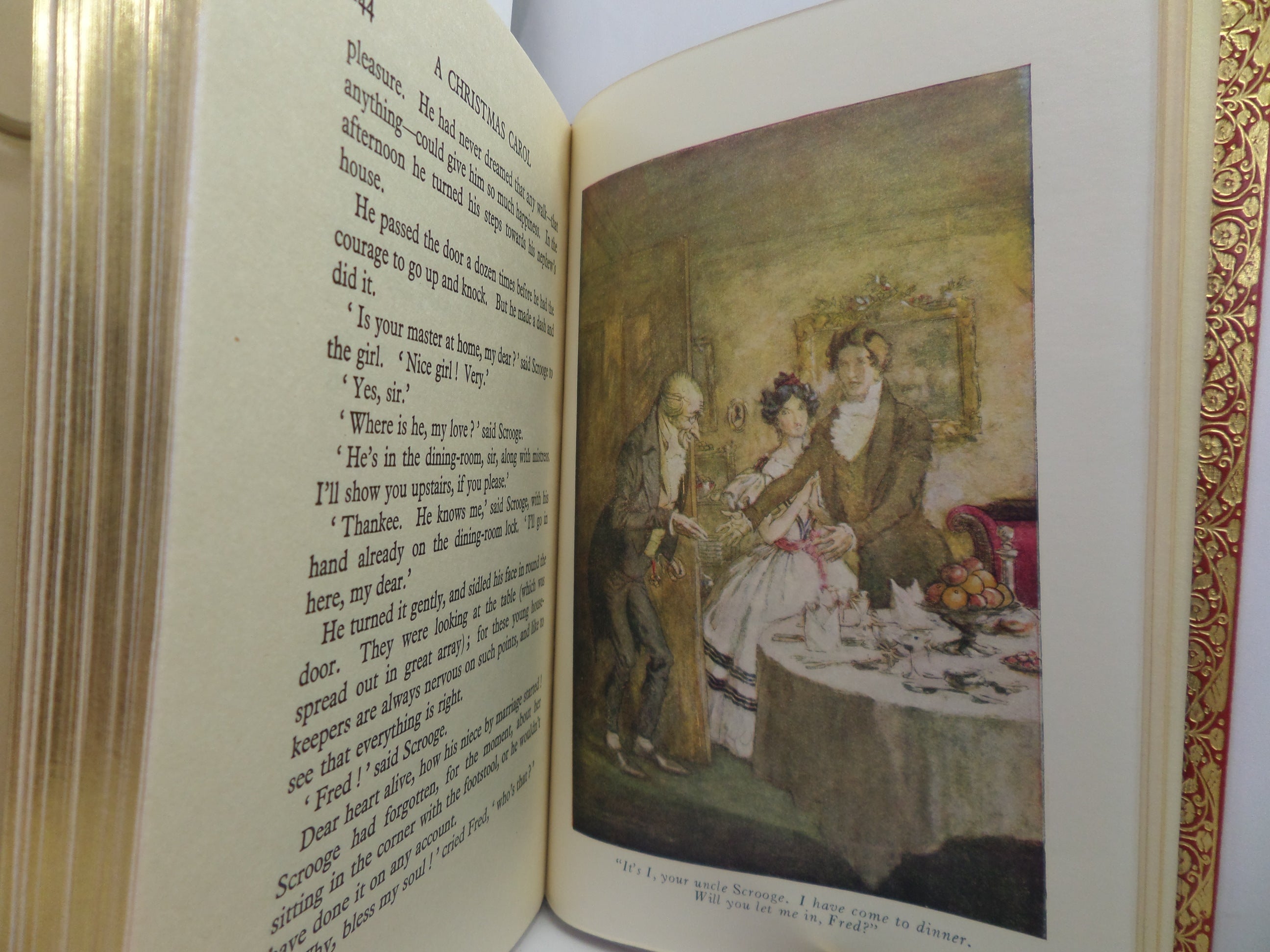 A CHRISTMAS CAROL BY CHARLES DICKENS ILLUSTRATED BY ARTHUR RACKHAM, FINE BINDING