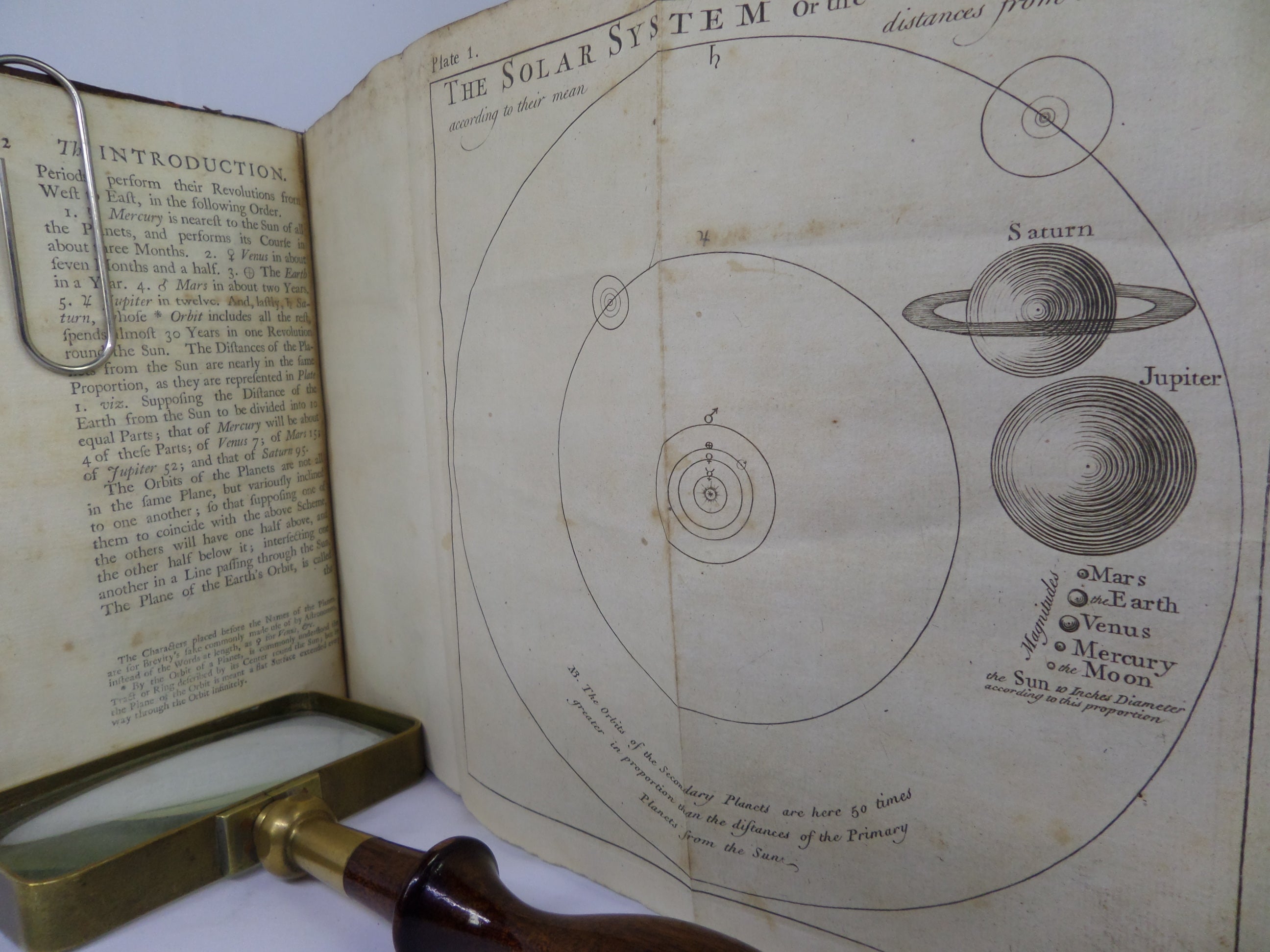 THE DESCRIPTION AND USE OF THE GLOBES AND THE ORRERY BY JOSEPH HARRIS 1740