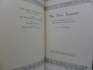 THE LORD OF THE RINGS BY J.R.R. TOLKIEN 1961 FIRST EDITION SET 10TH, 8TH, 7TH IMPRESSIONS