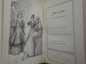 JANE EYRE BY CHARLOTTE BRONTE 1900 DELUXE LEATHER BINDING, TALWIN MORRIS DESIGN