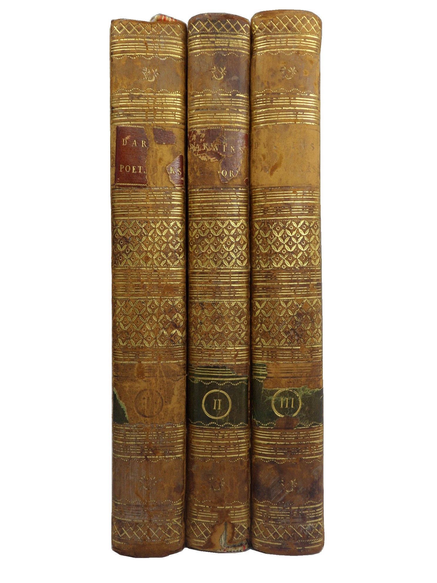 THE POETICAL WORKS OF ERASMUS DARWIN 1806 FIRST EDITION IN THREE VOLUMES, WILLIAM BLAKE ILLUSTRATIONS