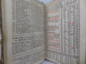 [ALMANACS] THE LADIES DIARY OR WOMAN'S ALMANACK 1770-1779 TEN PARTS IN ONE