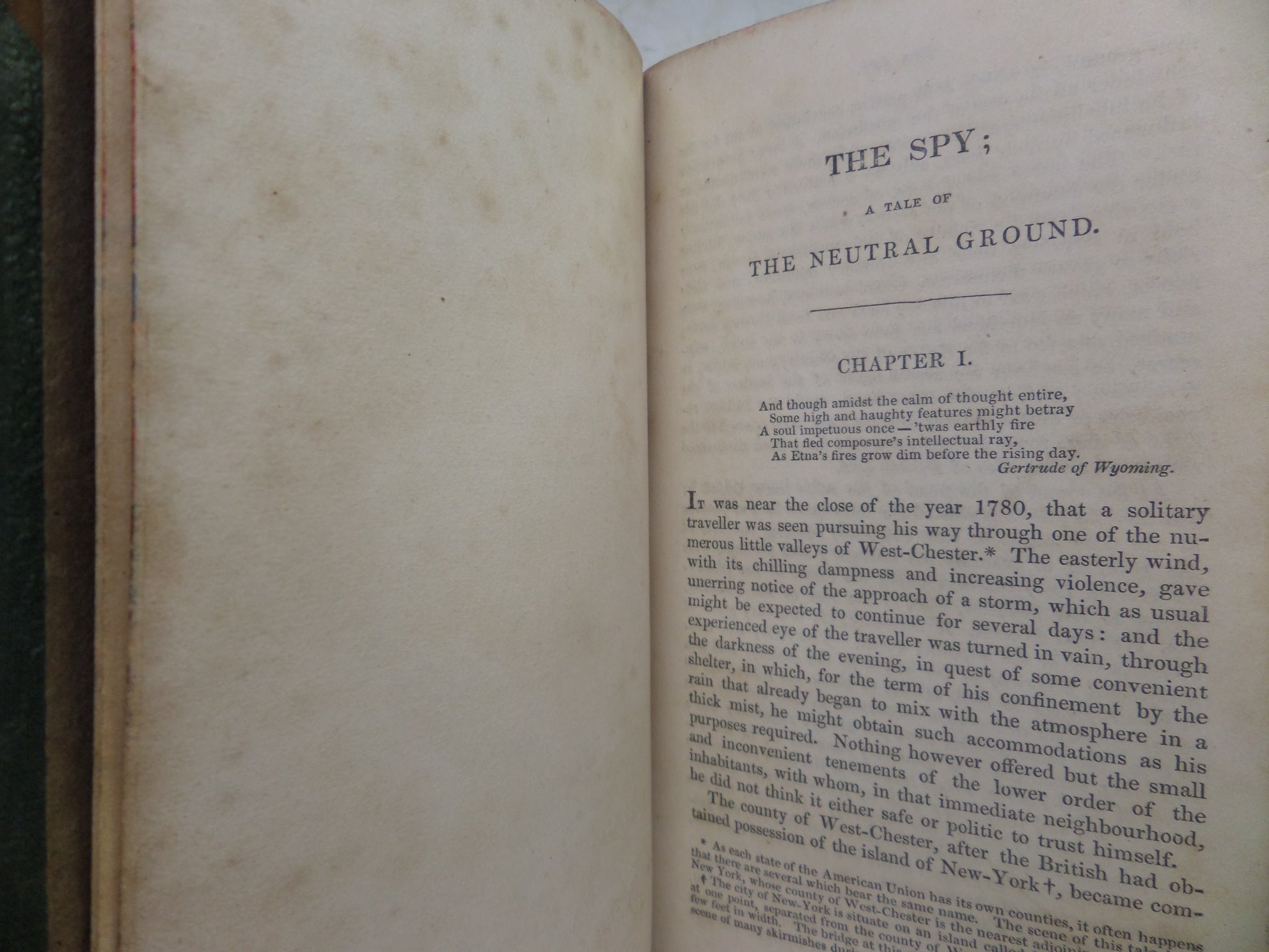 THE LAST OF THE MOHICANS & THE SPY 1831 JAMES FENNIMORE COOPER, LEATHER BINDING