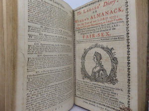 [ALMANACS] THE LADIES DIARY OR WOMAN'S ALMANACK 1770-1779 TEN PARTS IN ONE