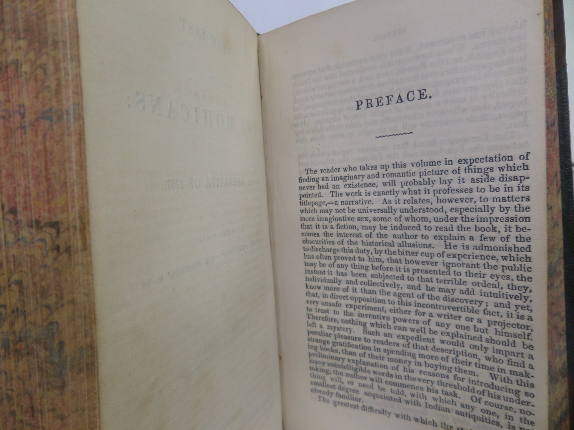 THE LAST OF THE MOHICANS & THE SPY 1831 JAMES FENNIMORE COOPER, LEATHER BINDING