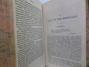 THE LAST OF THE MOHICANS & THE SPY 1831 JAMES FENNIMORE COOPER, LEATHER BINDING