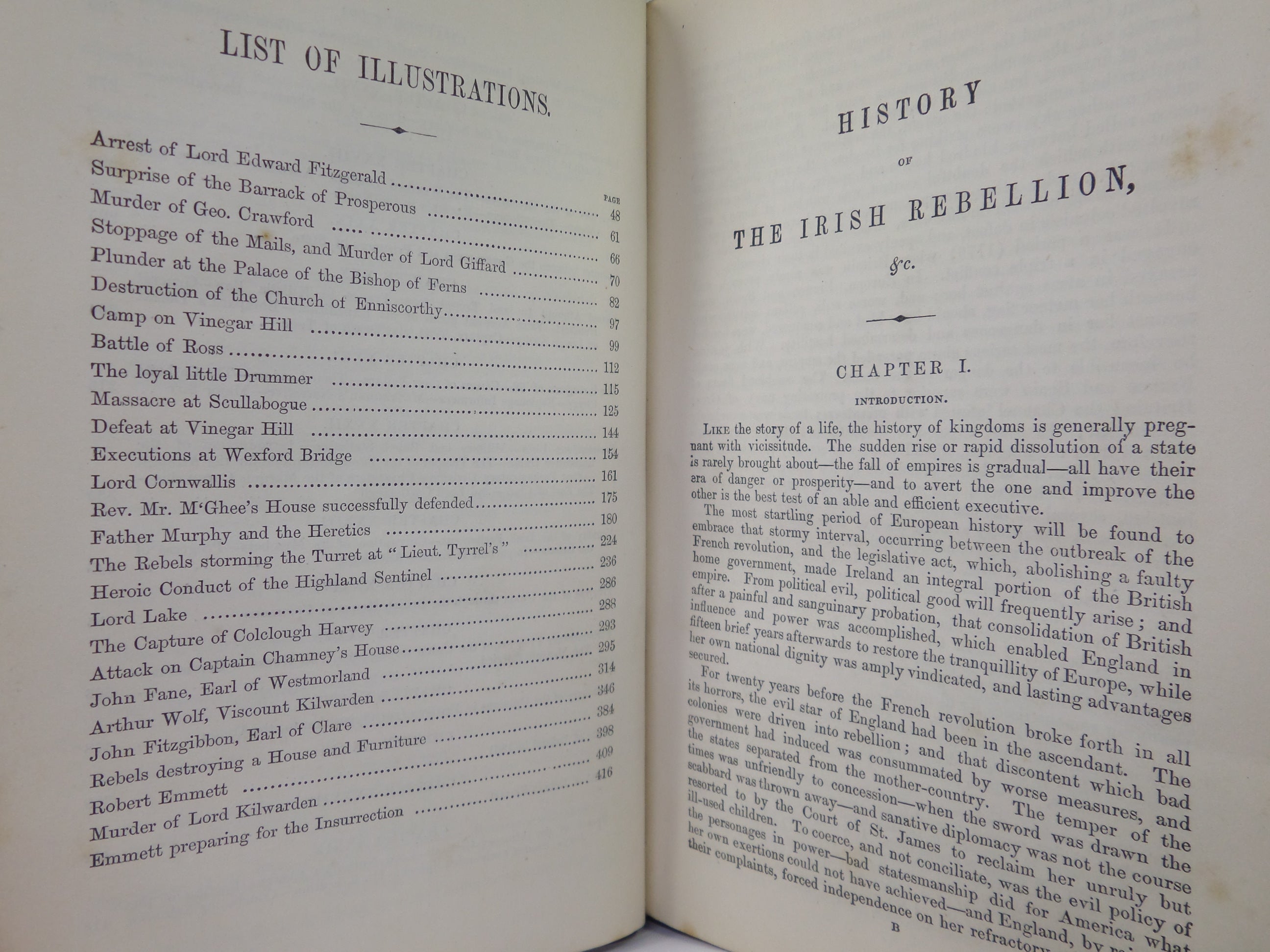 HISTORY OF THE IRISH REBELLION IN 1798 BY W.H. MAXWELL 1864 FINE LEATHER BINDING