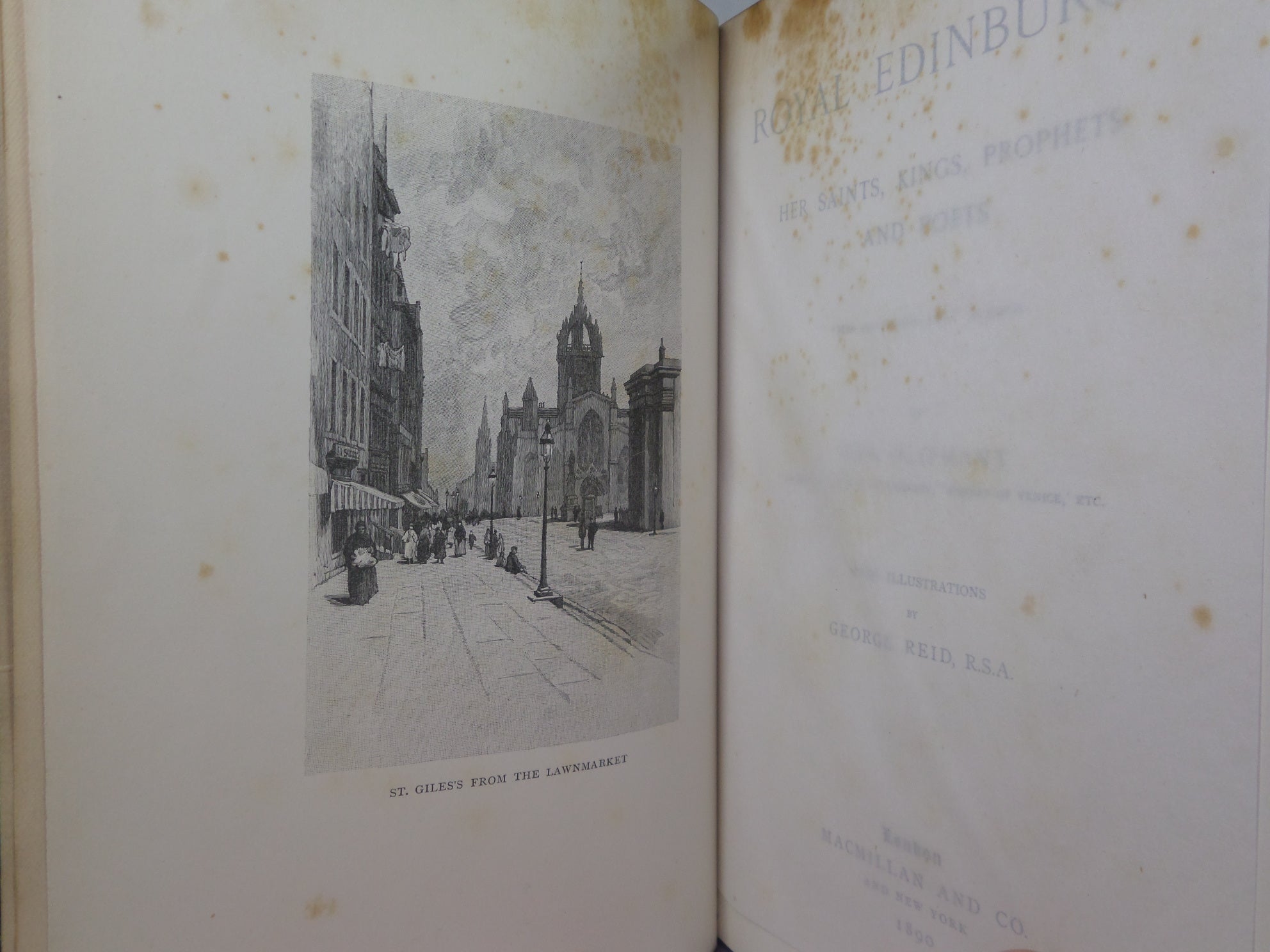 ROYAL EDINBURGH: HER SAINTS, KINGS, PROPHETS & POETS 1890 STIKEMAN FINE BINDING