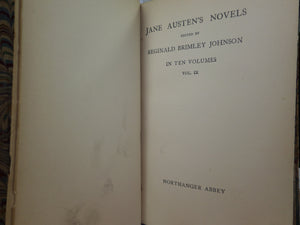 NORTHANGER ABBEY BY JANE AUSTEN 1902 BUMPUS LEATHER BINDING