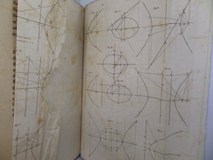 GEOMETRY OF CURVE LINES BY JOHN LESLIE 1813 LEATHER BOUND PRESENTATION COPY