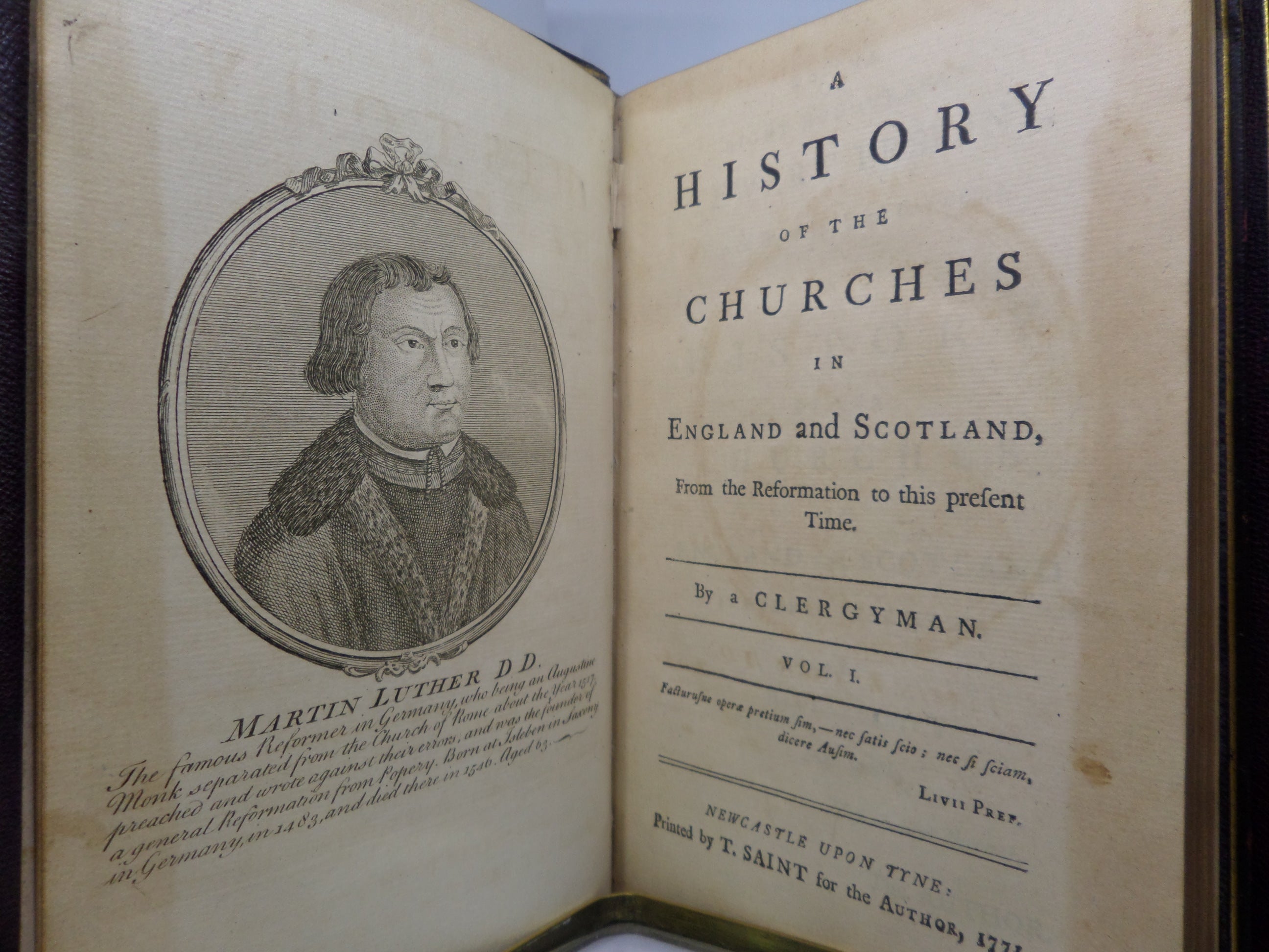 A HISTORY OF THE CHURCHES IN ENGLAND AND SCOTLAND 1771-72 JAMES MURRAY FIRST ED.