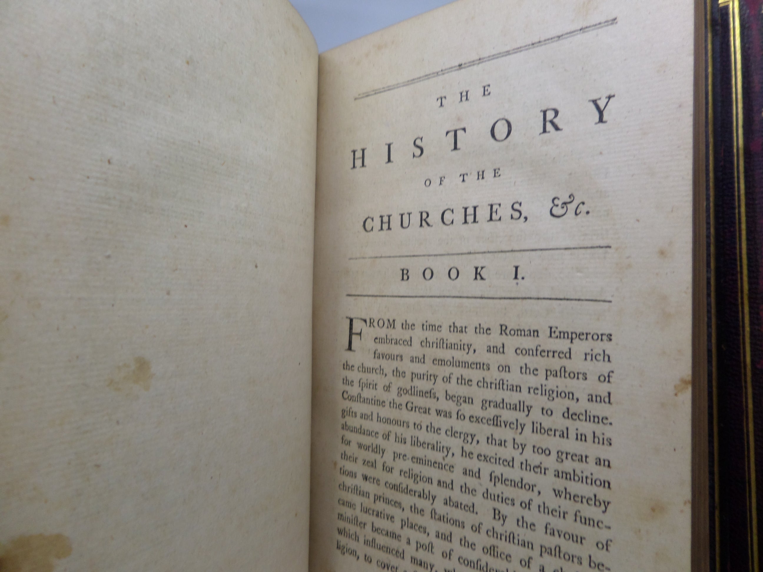 A HISTORY OF THE CHURCHES IN ENGLAND AND SCOTLAND 1771-72 JAMES MURRAY FIRST ED.