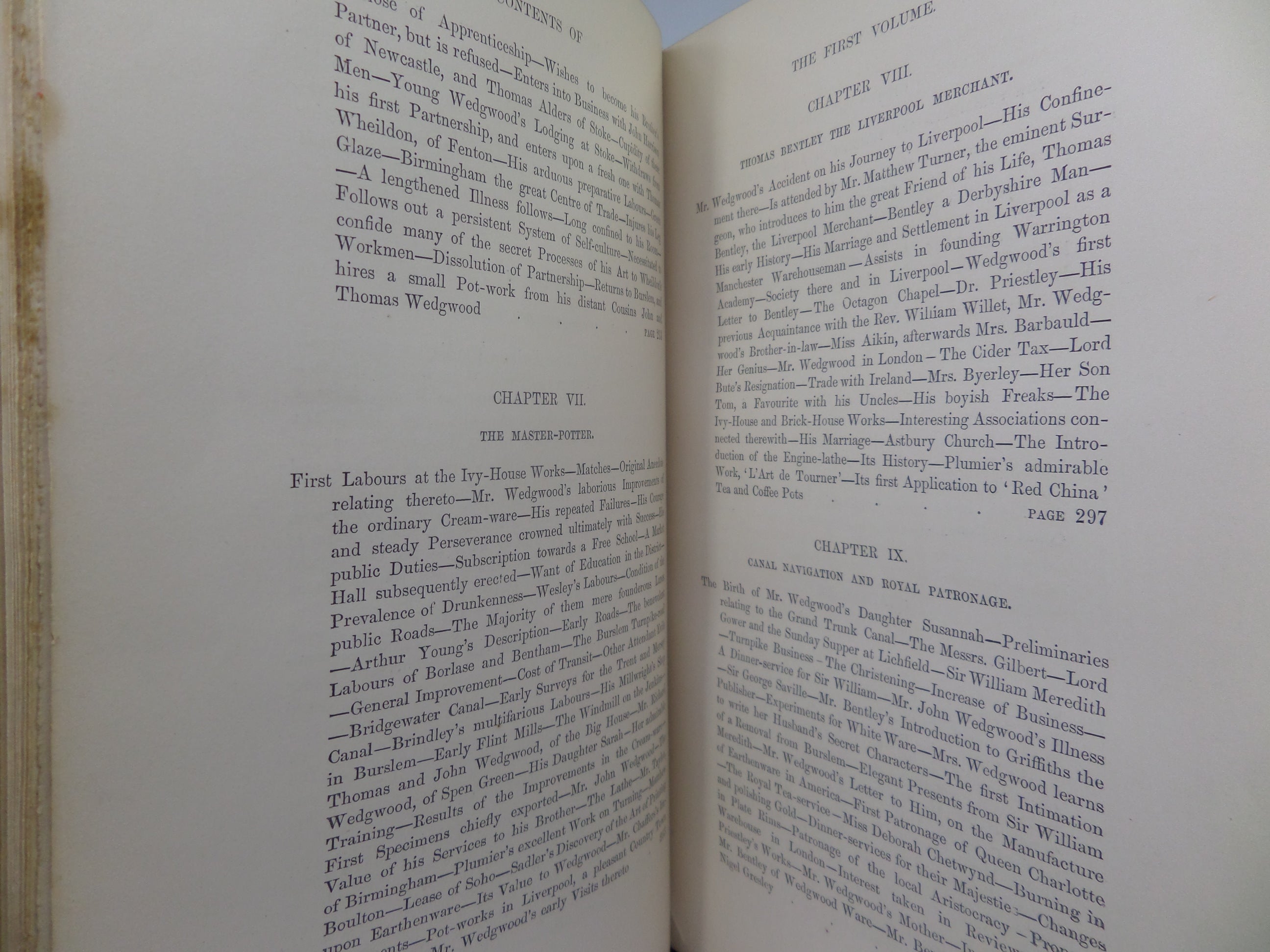 THE LIFE OF JOSIAH WEDGWOOD BY ELIZA METEYARD 1865-66 FIRST EDITION IN TWO VOLS.