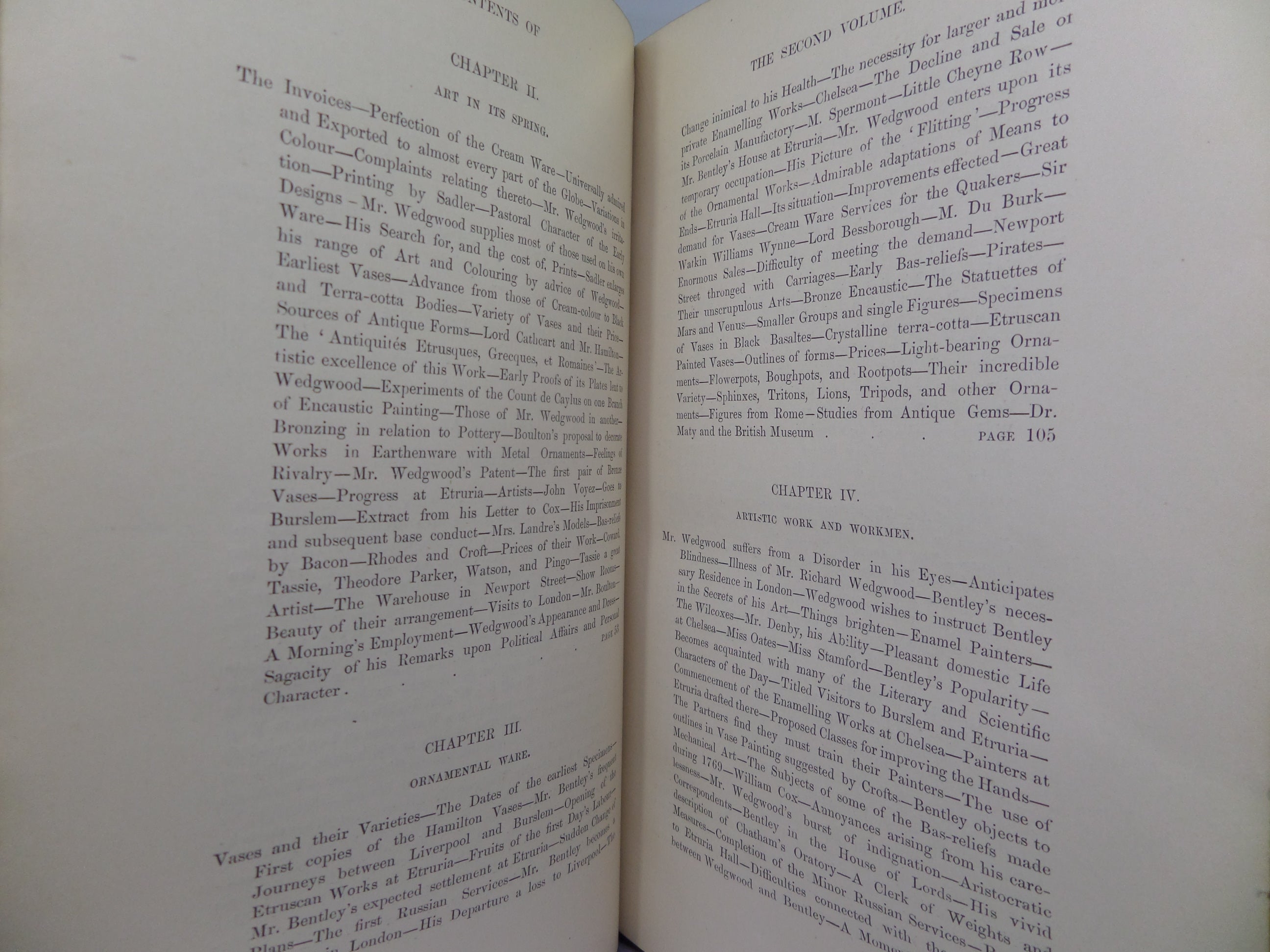 THE LIFE OF JOSIAH WEDGWOOD BY ELIZA METEYARD 1865-66 FIRST EDITION IN TWO VOLS.