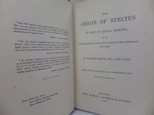 THE ORIGIN OF SPECIES BY MEANS OF NATURAL SELECTION BY CHARLES DARWIN 1890