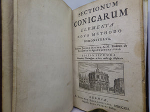 SECTIONUM CONICARUM ELEMENTA NOVA METHODO DEMONSTRATA BY JAMES MILNES 1712