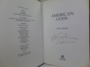 AMERICAN GODS BY NEIL GAIMAN 2001 SIGNED FIRST EDITION