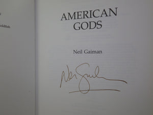 AMERICAN GODS BY NEIL GAIMAN 2001 SIGNED FIRST EDITION