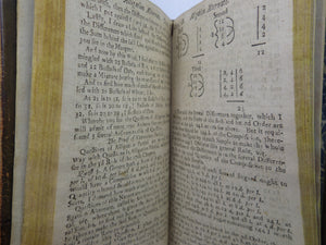 EDWARD COCKER'S ARITHMETICK 1736 FINE LEATHER BINDING, 48TH EDITION