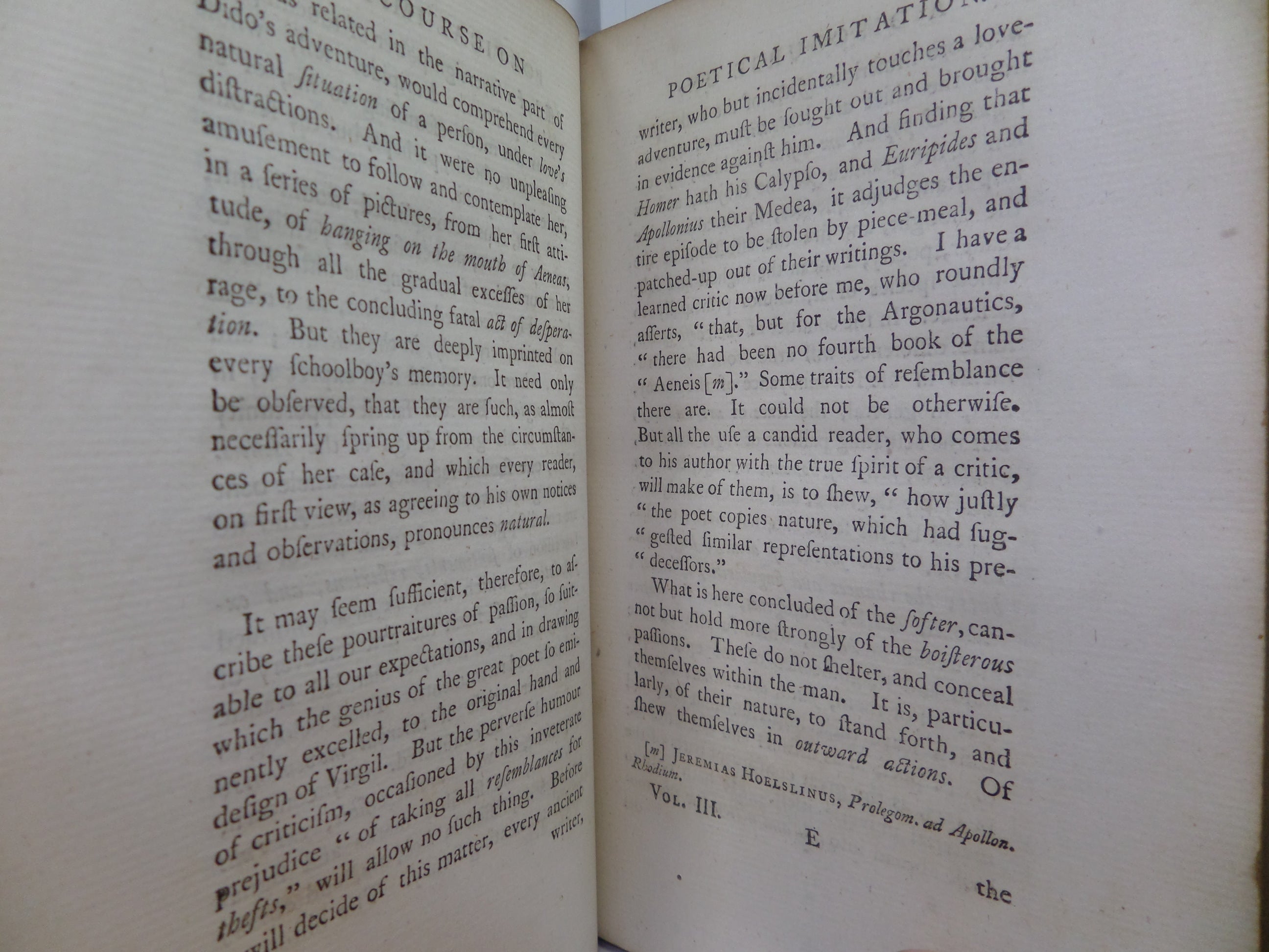 Q. HORATII FLACCI EPISTOLAE AD PISONES ET AUGUSTUM 1776 LEATHER-BOUND IN 3 VOLS
