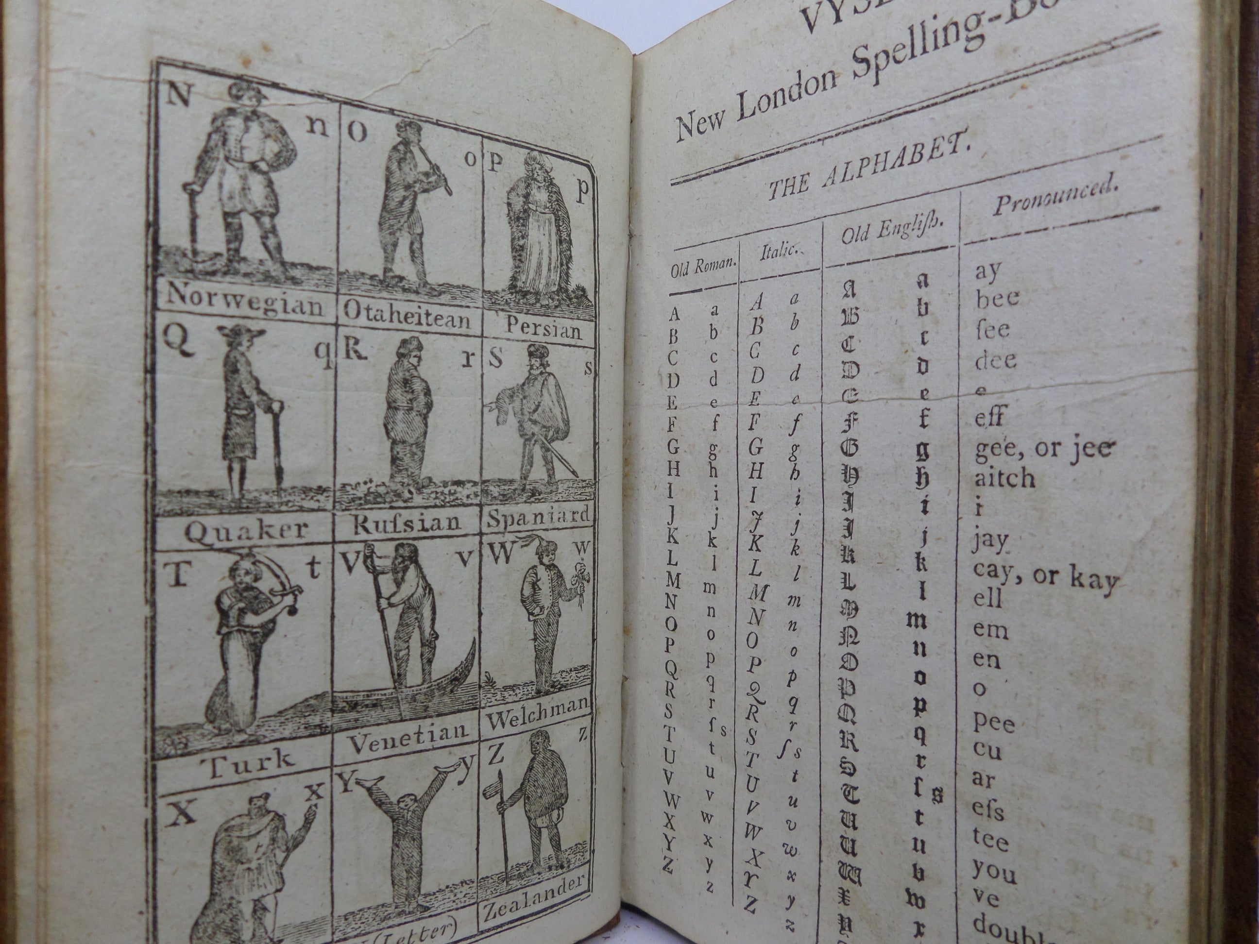 THE NEW LONDON SPELLING BOOK BY CHARLES VYSE 1807 COEVAL LEATHER BINDING