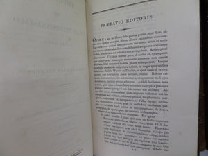 DE BELLO PELOPONNESIACO BY THUCYDIDES 1821 LEATHER BOUND IN FOUR VOLUMES