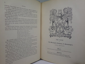 WORSHIPFUL COMPANY OF IRONMONGERS 1866 ZAEHNSDORF FINE LEATHER BINDING