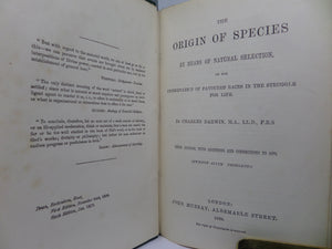 THE ORIGIN OF SPECIES BY MEANS OF NATURAL SELECTION BY CHARLES DARWIN 1884