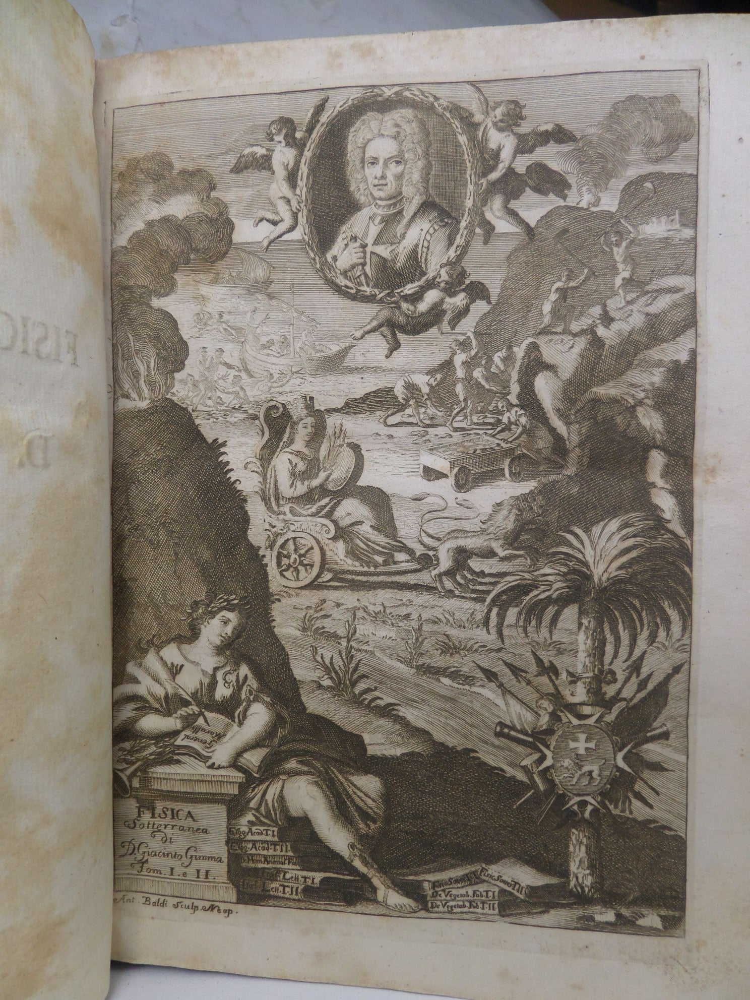 DELLA STORIA NATURALE DELLE GEMME BY GIACINTO GIMMA 1730 NATURAL HISTORY OF GEMS