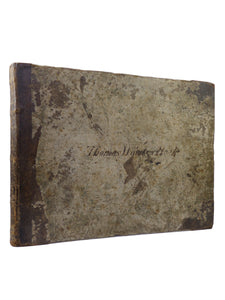 HANDWRITTEN MANUSCRIPT MUSIC BOOK OF ANTHEMS & HYMNS BY JOHN WOODS 1801