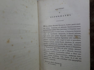 HERODOTUS ALIKARNESSEOS ISTORION LOGOITH EPIGRAPHOMENOI MOUSAI 1818 IN TWO VOLS