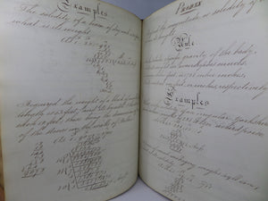 MID 19TH CENTURY HANDWRITTEN MANUSCRIPT MATHEMATICAL GEOMETRY BOOK