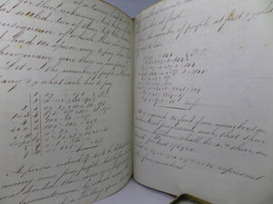 MID 19TH CENTURY HANDWRITTEN MANUSCRIPT MATHEMATICAL GEOMETRY BOOK