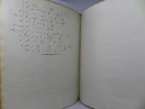 MID 19TH CENTURY HANDWRITTEN MANUSCRIPT MATHEMATICAL GEOMETRY BOOK