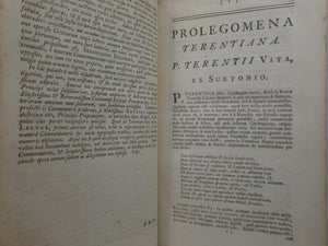 TERENCE - P. TERENTII CARTHAGINIENSIS AFRI COMOEDIAE SEX 1776 LEATHER BINDING