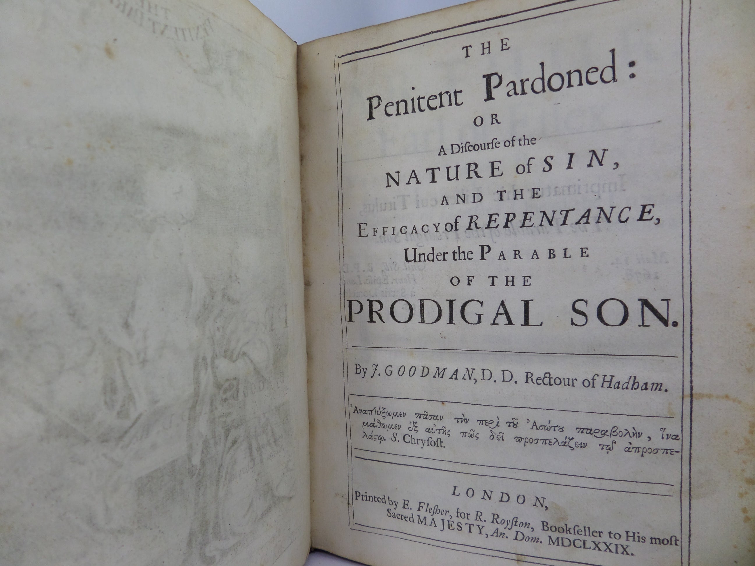 THE PENITENT PARDONED OR A DISCOURSE OF THE NATURE OF SIN BY JOHN GOODMAN 1679