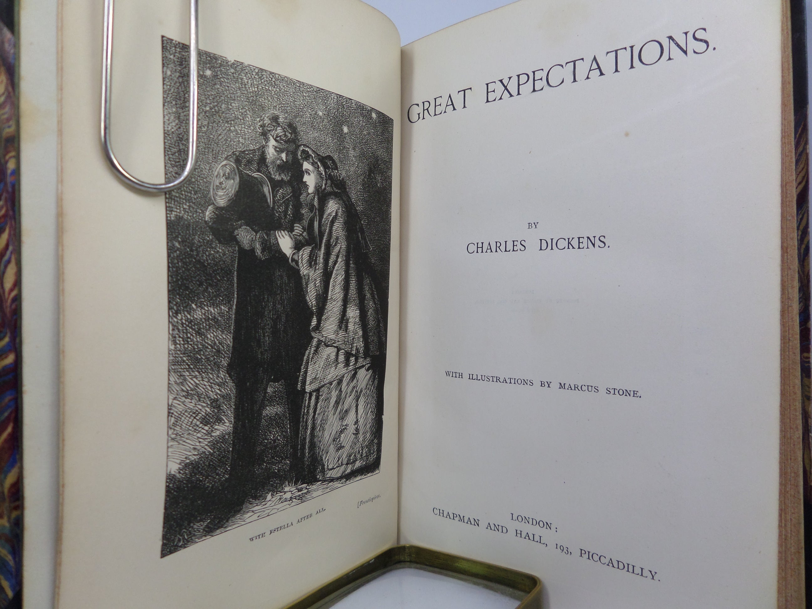 GREAT EXPECTATIONS BY CHARLES DICKENS CA. 1875 LEATHER-BOUND