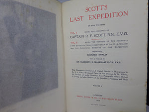 CAPTAIN R.F. SCOTT'S LAST EXPEDITION IN TWO VOLUMES 1913 SECOND EDITION