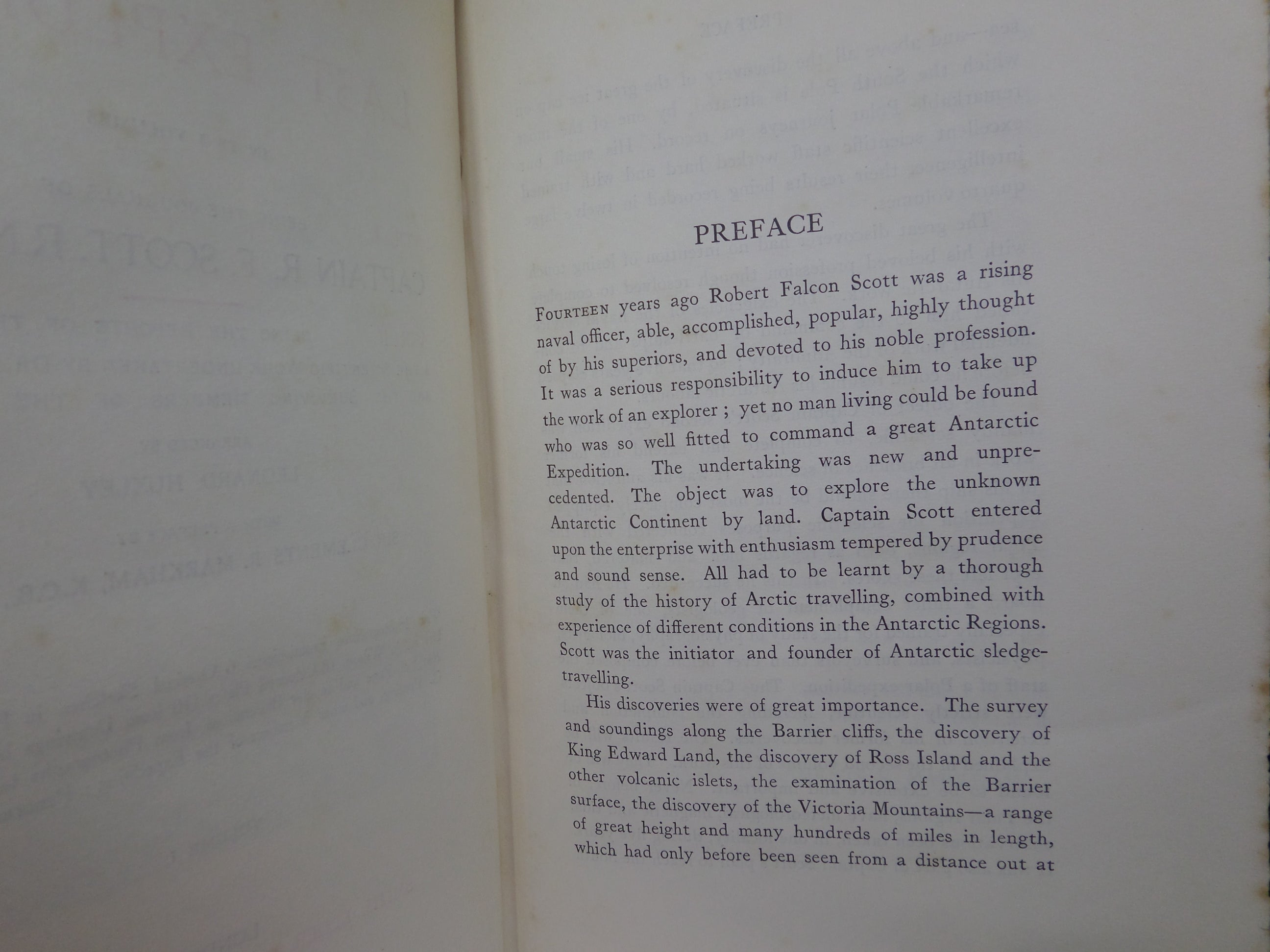 CAPTAIN R.F. SCOTT'S LAST EXPEDITION IN TWO VOLUMES 1913 SECOND EDITION