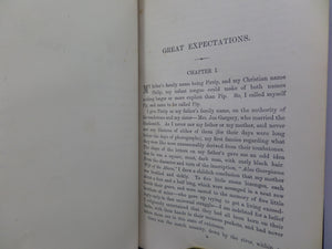 GREAT EXPECTATIONS BY CHARLES DICKENS CA. 1875 LEATHER-BOUND