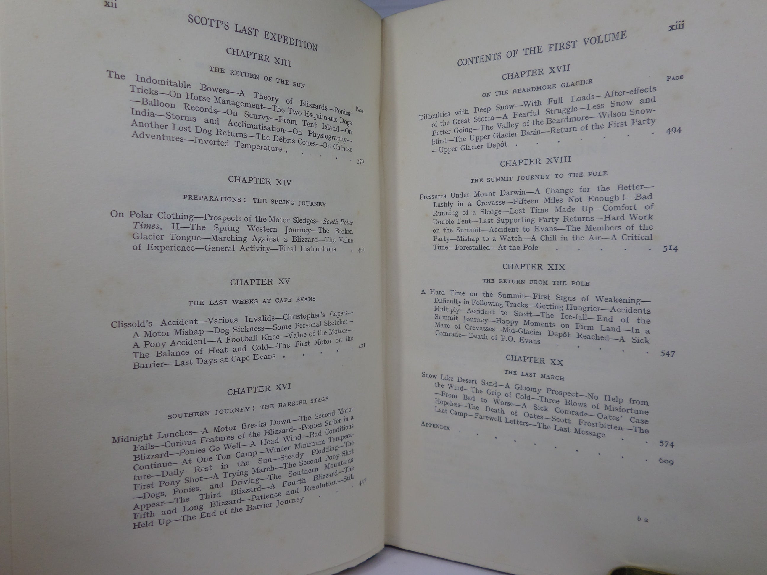 CAPTAIN R.F. SCOTT'S LAST EXPEDITION IN TWO VOLUMES 1913 SECOND EDITION