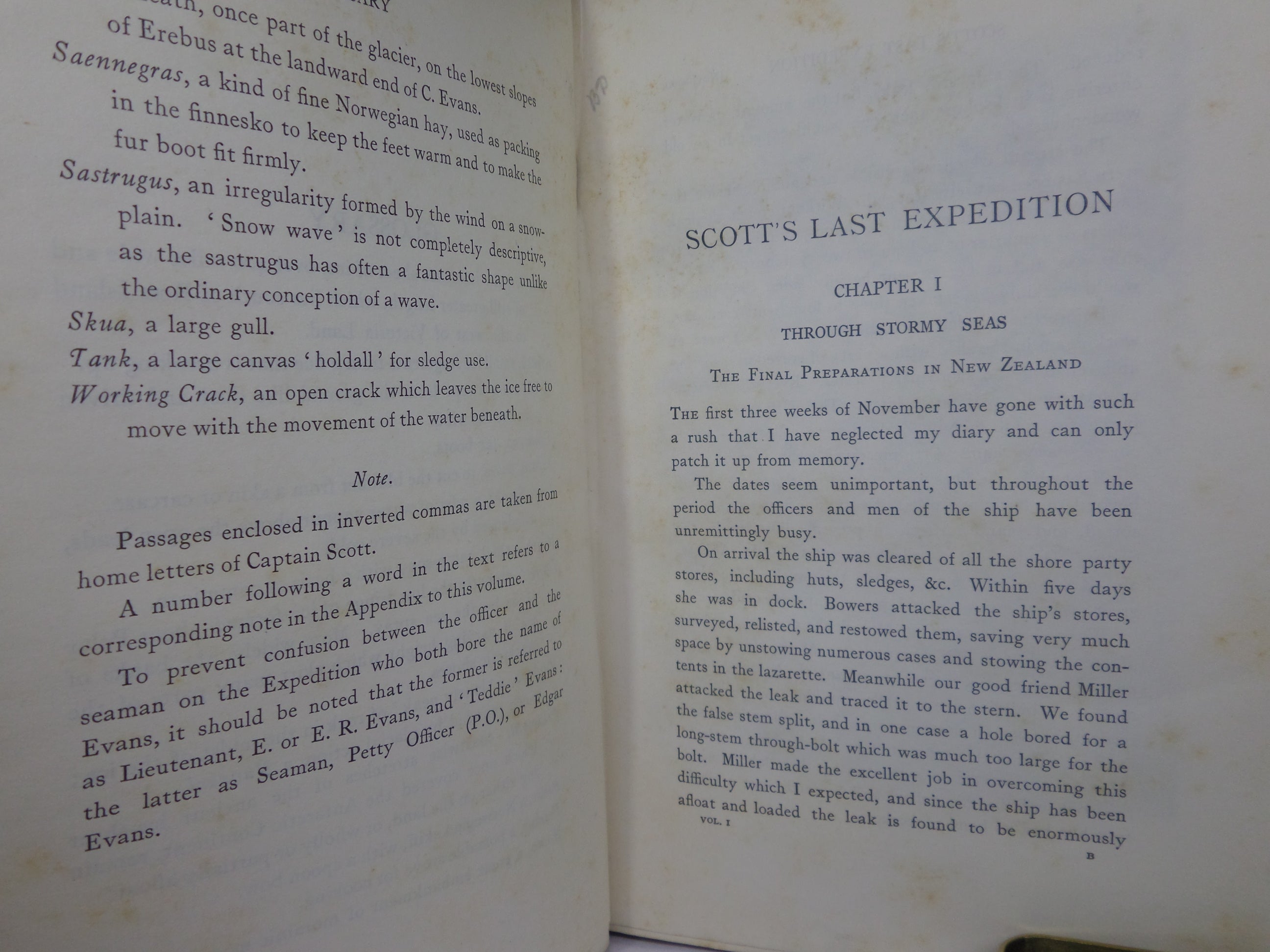 CAPTAIN R.F. SCOTT'S LAST EXPEDITION IN TWO VOLUMES 1913 SECOND EDITION