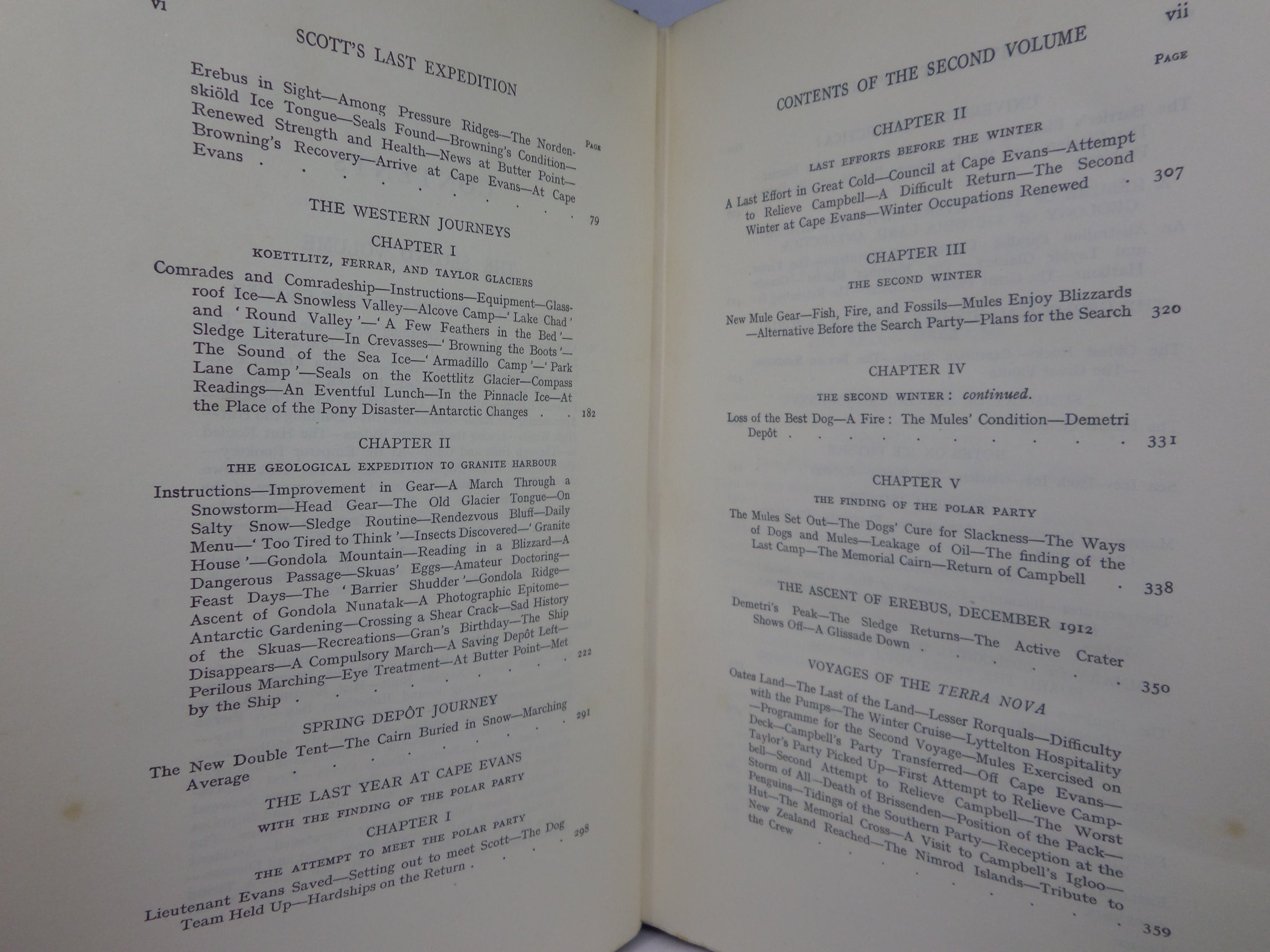 CAPTAIN R.F. SCOTT'S LAST EXPEDITION IN TWO VOLUMES 1913 SECOND EDITION