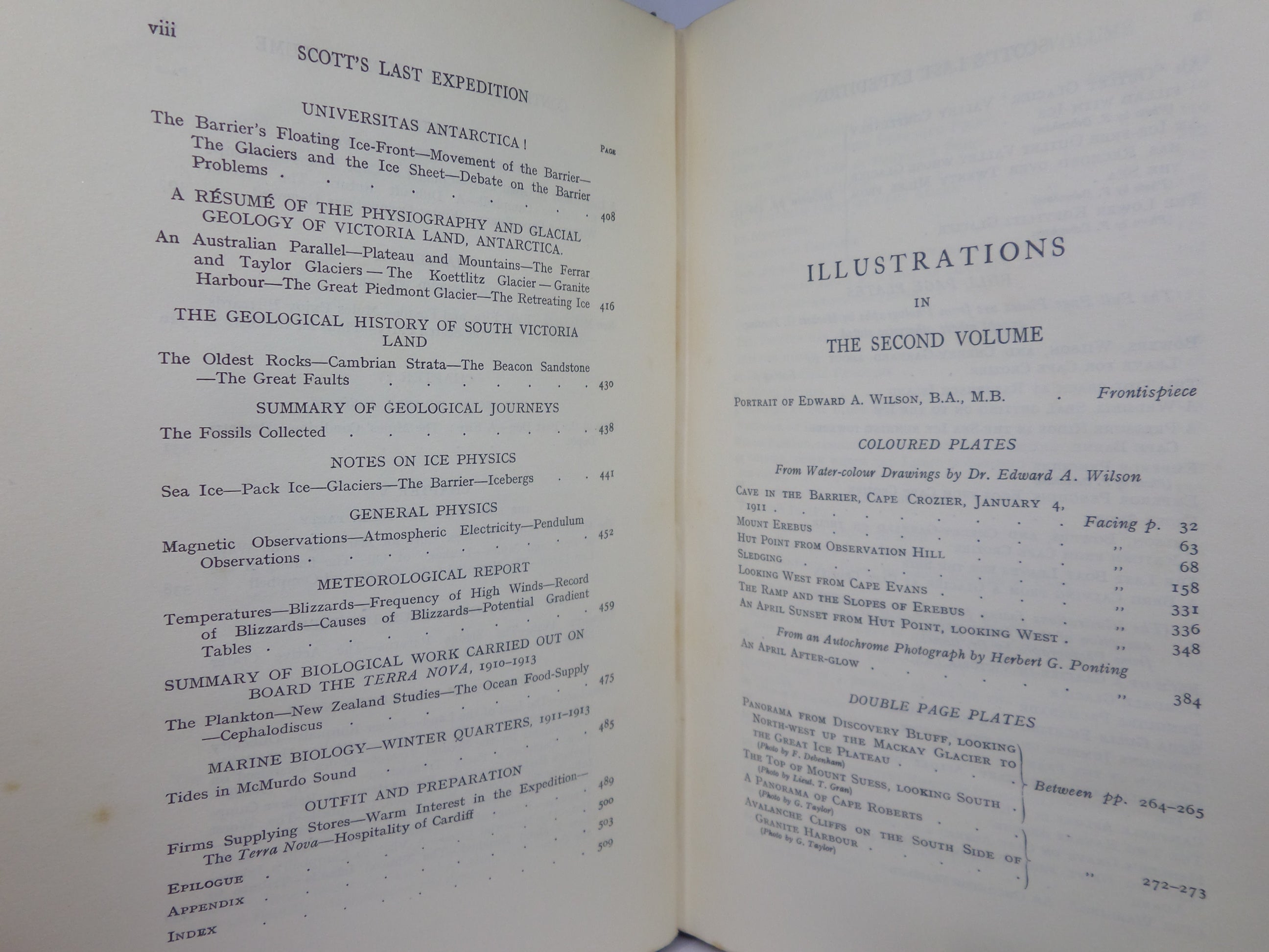 CAPTAIN R.F. SCOTT'S LAST EXPEDITION IN TWO VOLUMES 1913 SECOND EDITION