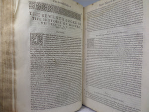 THE HISTORY OF THE WORLD BY PLINY THE ELDER 1601 FIRST ENGLISH EDITION