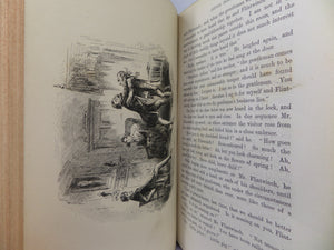 LITTLE DORRIT BY CHARLES DICKENS CA.1870 LEATHER-BOUND IN TWO VOLUMES