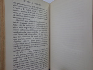 CICERO'S SECOND PHILIPPIC 1884 LEATHER BINDING