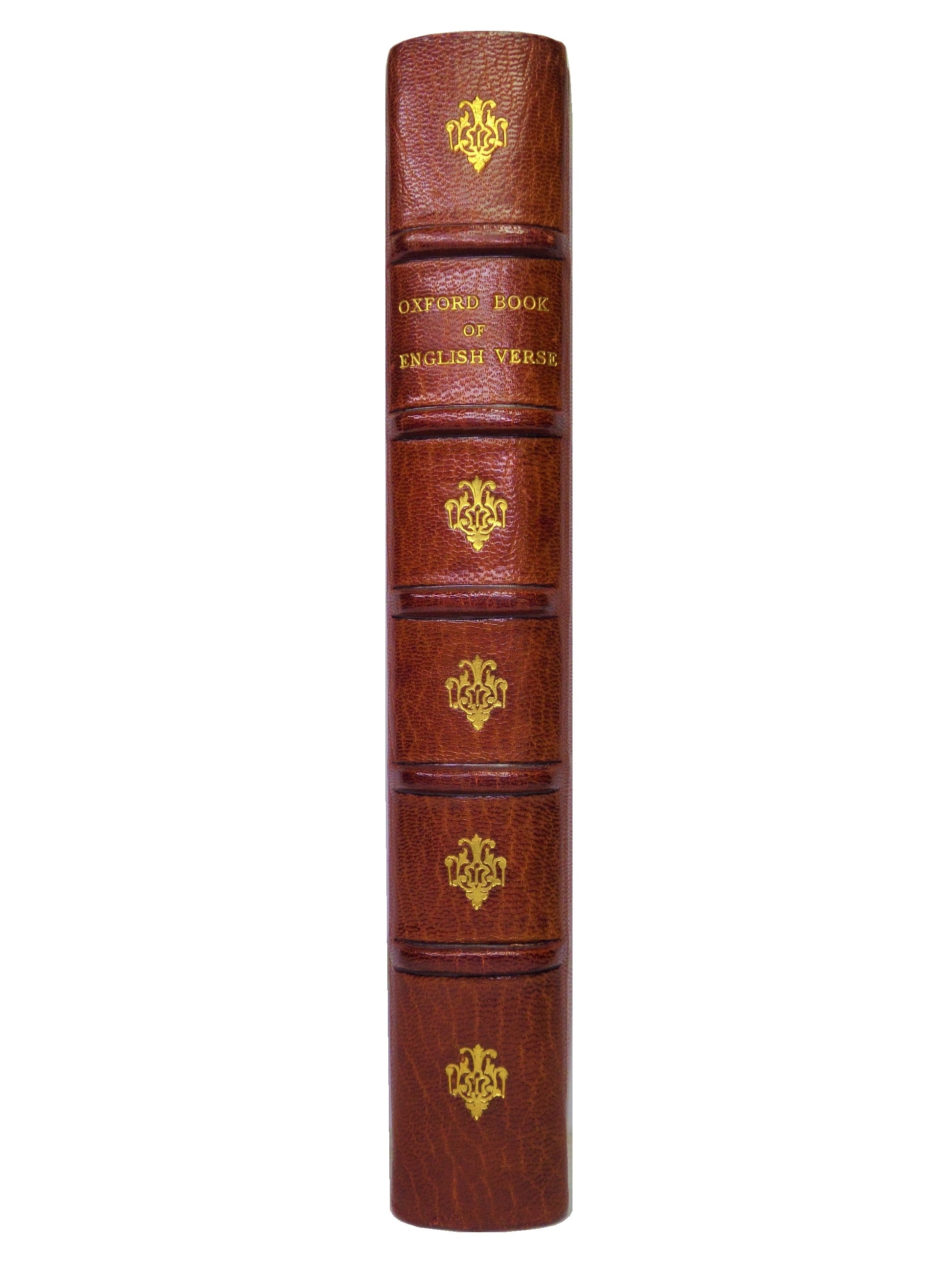 THE OXFORD BOOK OF ENGLISH VERSE 1250-1918 CHOSEN & EDITED BY ARTHUR QUILLER-COUCH FINE ZAEHNSDORF BINDING