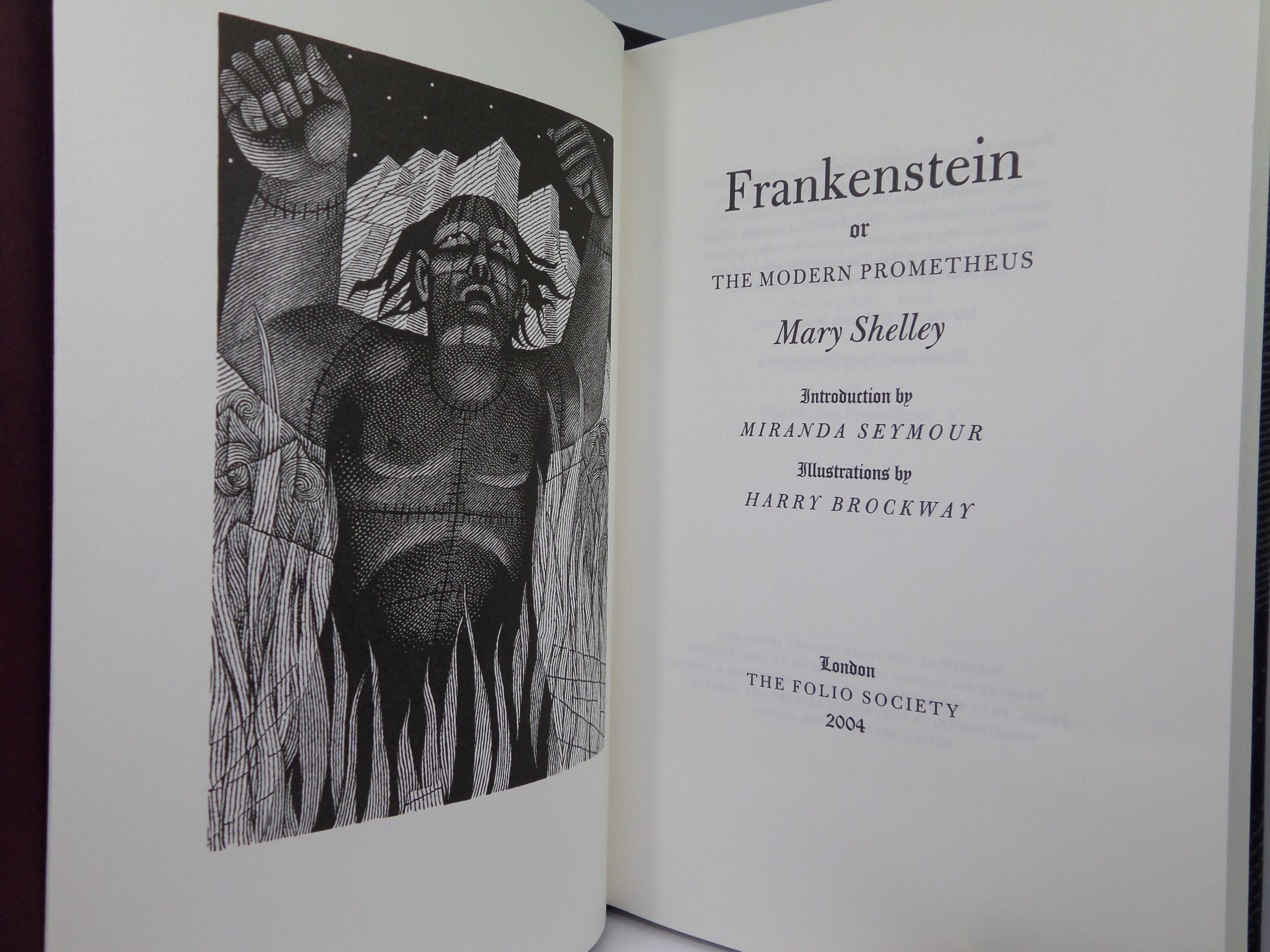FRANKENSTEIN BY MARY SHELLEY 2004 FOLIO SOCIETY EDITION