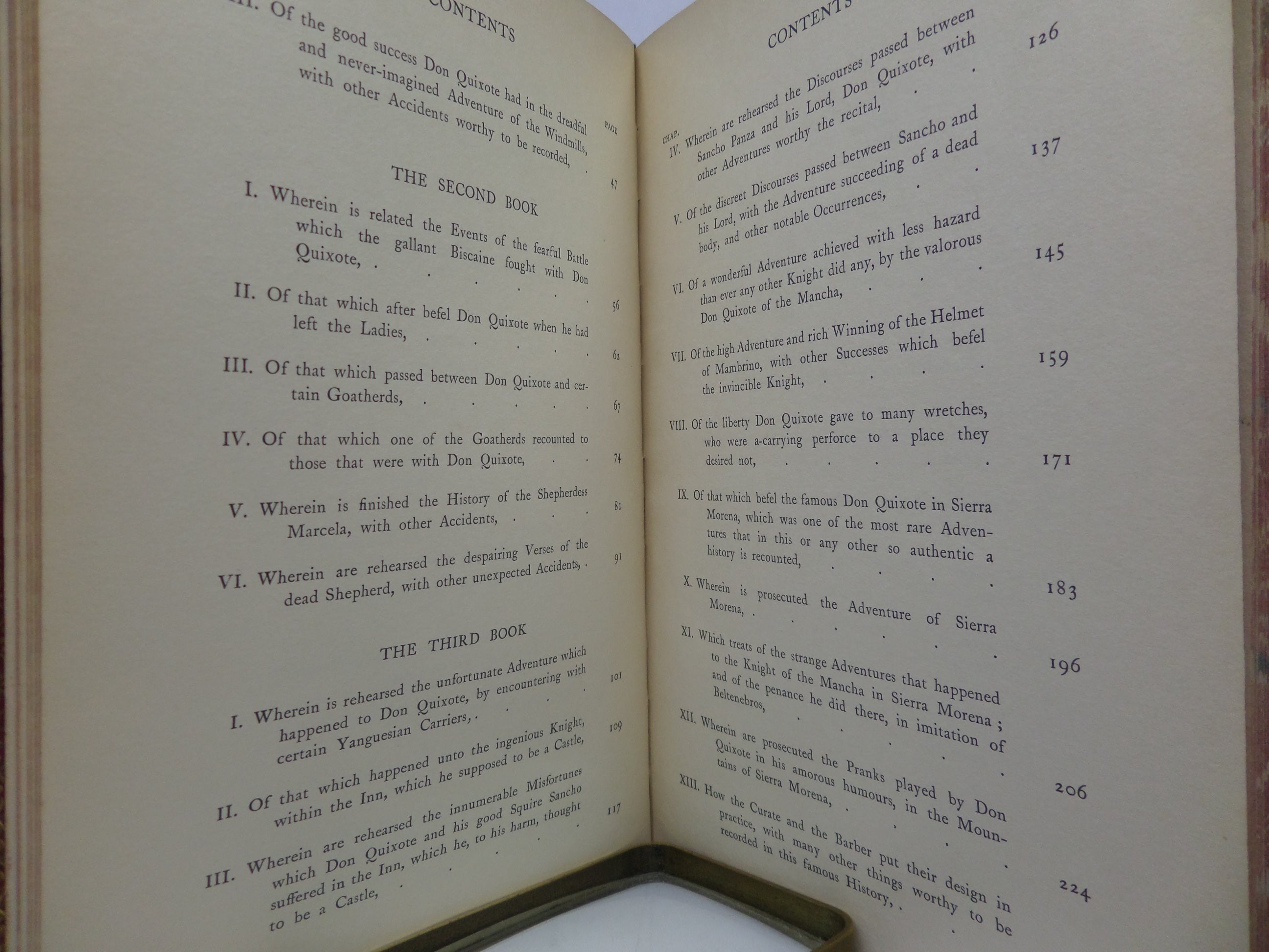 DON QUIXOTE BY MIGUEL DE CERVANTES 1900 IN THREE LEATHER-BOUND VOLUMES